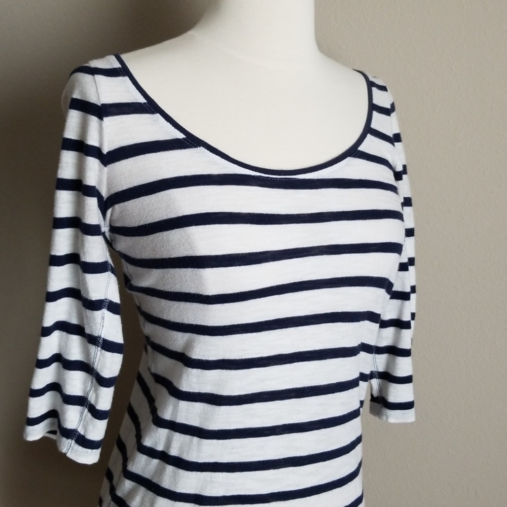 American eagle 3/4 sleeve striped shirt